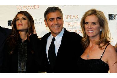 George Clooney, ici accompagné d&#039;Elisabetta Canalise et de Kerry Kennedy a assisté au gala du Robert F. Kennedy Center for Justice &amp; Human Rights Ripple of Hope awards à New York.