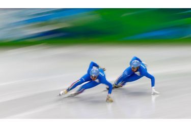 L’équipe italienne de patinage de vitesse s’entraine en vue des XXIe Jeux Olympiques d’Hiver, qui se dérouleront à Vancouver du 12 au 28 février 2010.