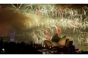 Décalage horaire oblige, l'Australie a déjà fêté la nouvelle année par un gigantesque feu d'artifice.