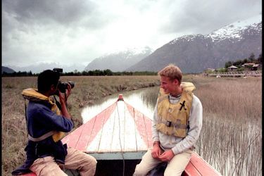 Le prince William, lors de son voyage au Chili en 2000