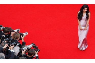 Présente au 6ée Festival de Cannes -notamment pour présenter «Le Roi de l'évasion» d'Alain Guiraudie à la Quinzaine des réalisateurs- la belle Hafsia Herzi a illuminé le tapis rouge.