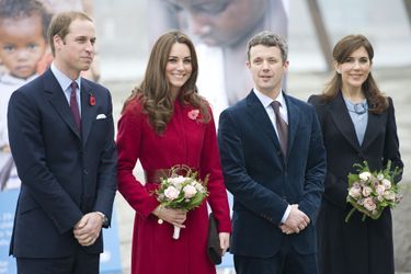 William et Kate reçus par la Princesse Mary et le Prince Frederik de Danemark, en novembre 2011 à Copenhague 