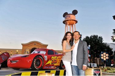 Dany Boon et sa femme, Yaël, à l’avant-première de « Cars 2 », en juillet 2011.