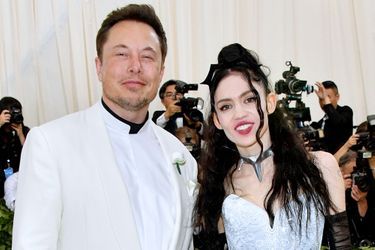 Elon Musk et Grimes, à New York, le 7 mai 2018.
