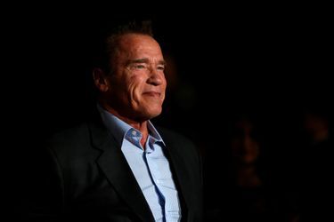  Arnold Schwarzenegger, en février 2018, lors de la première de &quot;The 15:17 to Paris&quot; en Californie. 