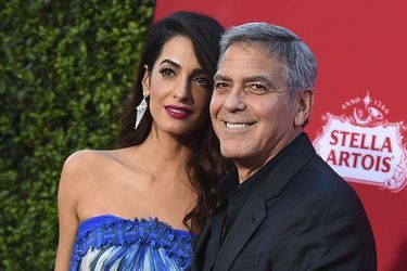 Amal et George Clooney à la premiere de &quot;Suburbicon&quot; à Los Angeles en octobre 2017