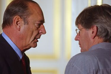Jacques Chirac et Michel Baloche en 2002.