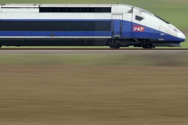 Illustration d&#039;un train à grande vitesse. 