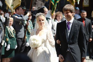 Le prince Ernst-August de Hanovre junior et Ekaterina Malysheva, le 8 juillet 2017, jour de leur mariage religieux
