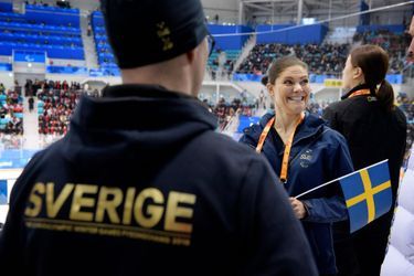 La princesse Victoria de Suède au Jeux paralympiques d&#039;hiver 2018 à Pyeongchang, le 16 mars 2018