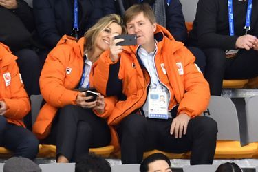 La reine Maxima et le roi Willem-Alexander des Pays-Bas à Pyeongchang, le 10 février 2018