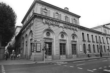 L&#039;immeuble de la Société générale de Nice, en 1976.