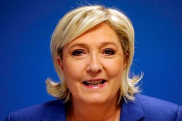 Marine Le Pen le 15 janvier, à l'occasion de ses voeux à la presse.