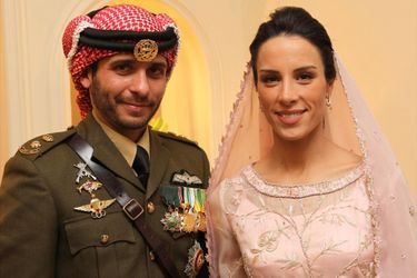 Le prince Hamzah de Jordanie et Basma Bani Ahmad Al-Atoum le jour de leur mariage, 12 janvier 2012