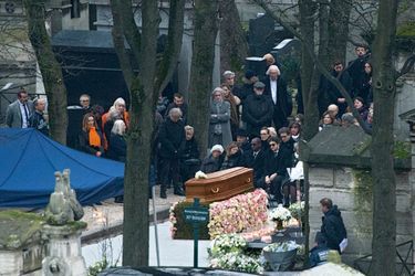 Enterrement de France, cimetière de Montmartre, le 12 janvier 2018.