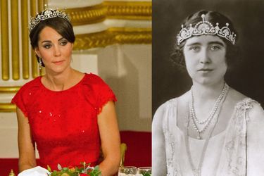 La duchesse de Cambridge Kate à Buckingham Palace le 20 octobre 2015 - La duchesse d&#039;York Elizabeth, future reine consort, vers 1923