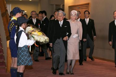 L&#039;impératrice Michiko et l&#039;empereur Akihito du Japon à Tokyo, le 24 février 2019