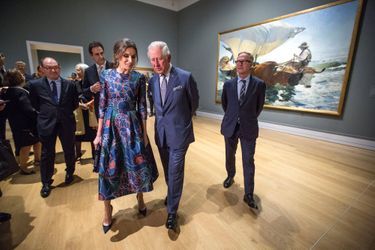 La reine Letizia d'Espagne et le prince Charles d'Angleterre à Londres, le 13 mars 2019