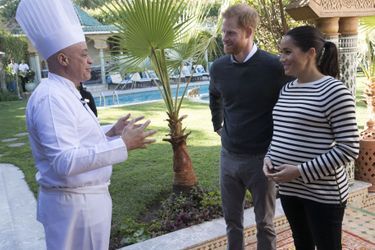 Le prince Harry et Meghan Markle lors du troisième jour de leur visite au Maroc le 25 février 2019