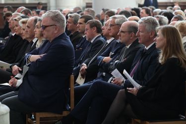 La famille royale de Belgique aux obsèques du cardinal Danneels à Malines, le 22 mars 2019