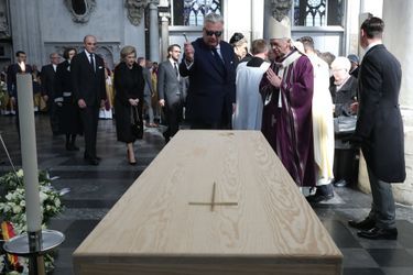 Le prince Laurent de Belgique aux obsèques du cardinal Danneels à Malines, le 22 mars 2019