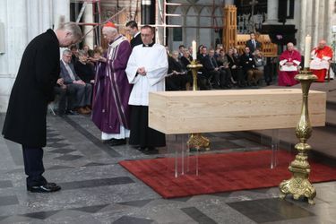 Le roi des Belges Philippe aux obsèques du cardinal Danneels à Malines, le 22 mars 2019