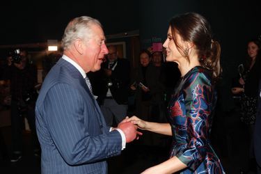 La reine Letizia d'Espagne et le prince Charles d'Angleterre, le 13 mars 2019 à Londres