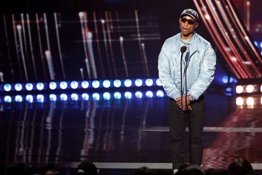 Pharrell Williams lors des iHeartRadio Music Awards, le jeudi 14 mars 2019