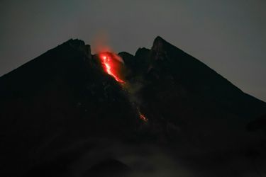 Le volcan Merapi sur l&#039;île de Java, le 7 février 2019.