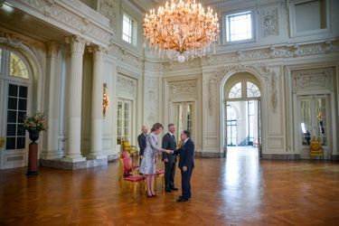 La reine Mathilde et le roi des Belges Philippe à Bruxelles, le 15 janvier 2019