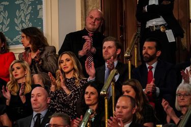 Ivanka, Lara, Eric et Donald Trump au Capitole pour le discours sur l'état de l'union, le 5 février 2019.