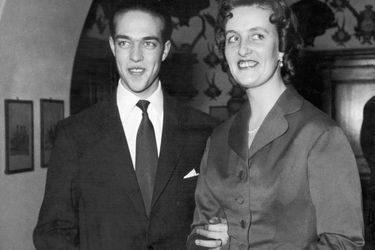 Henri d&#039;Orléans avec sa première femme Marie-Thérèse de Wurtemberg, en 1957