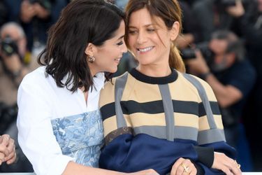 Leïla Bekhti et Marina Fois à Cannes en 2018.