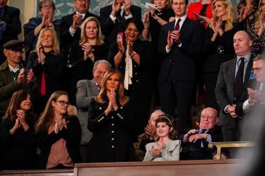 Melania Trump au Capitole pour le discours sur l'état de l'union, le 5 février 2019.