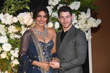 Photo de mariage de la deuxième réception de mariage de Nick Jonas et Priyanka Chopra à Mumbai, le 19 décembre 2018. 
