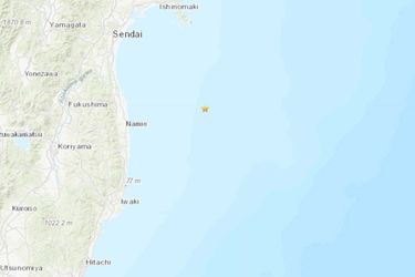 Le séisme s&#039;est déclenché à à 57 kilomètres au large de Namie, au Japon.