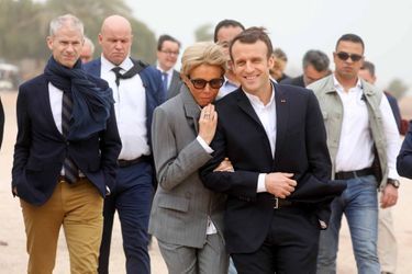 Dimanche, Emmanuel Macron a entamé sa visite en Egypte par une étape au temple d'Abou Simbel, l'un des sites archéologiques emblématiques du pays.