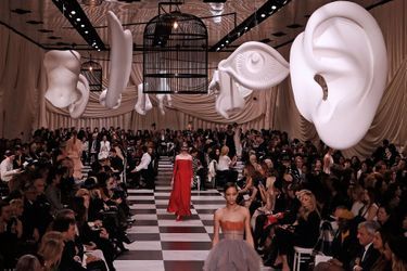 Présentation de la collection Dior Haute couture printemps-été 2018, le 22 janvier 2018.