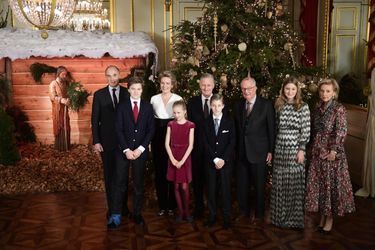 La famille royale de Belgique à Bruxelles, le 19 décembre 2018
