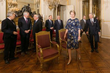 La reine Mathilde de Belgique et le roi des Belges Philippe à Bruxelles, le 11 janvier 2019