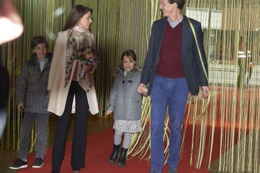 La princesse Marie et le prince Joachim de Danemark avec la princesse Athena et le prince Henrik à Copenhague, le 3 février 2019