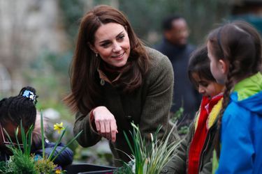 Kate visite le 15 janvier 2019 King Henry’s Walk Garden, un jardin communautaire situé à Islington, au nord de Londres.