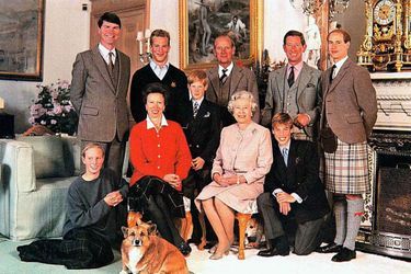 La reine Elizabeth II et le prince Philip en famille, en 1996 