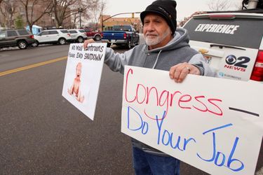 Manifestation d&#039;employés des impôts à Ogden, dans l&#039;Utah, le 10 janvier 2019.
