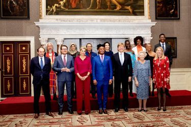 La famille royale des Pays-Bas et les lauréats du Prix Prince Claus 2018 à Amsterdam, le 6 décembre 2018