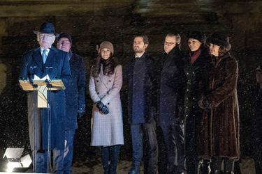 La famille royale de Suède à Stockholm, le 18 décembre 2018