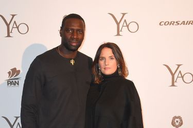 Omar Sy et Hélène à l'avant-première de "Yao" à Paris, mardi 15 janvier