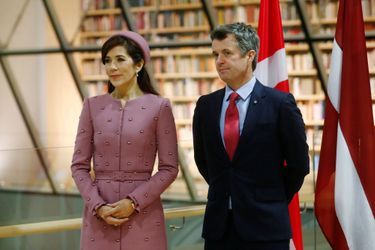 La princesse Mary et le prince Frederik de Danemark à Riga, le 6 décembre 2018