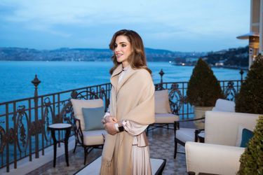 La reine Rania de Jordanie à Istambul, le 2 février 2019