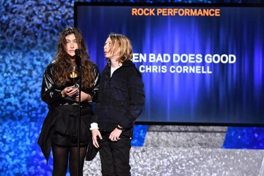 Toni et Christopher Cornell lors de la 61ème cérémonie des Grammy Awards à Los Angeles, le dimanche 10 février 2019
